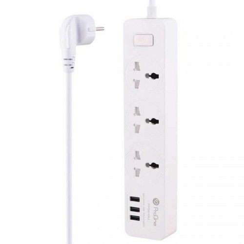 چندراهی برق 3 خانه ProOne فست شارژ مدل PPS615U طول 1.8 متر