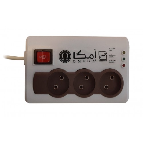 محافظ برق امگا 3 خانه مدل P3000 طول 3 متر