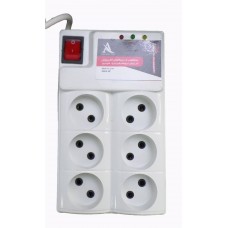 محافظ برق کلیددار آسا الکترونیک 3 متری 6 خانه