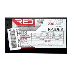 منبع تغذیه کامپیوتر RED مدل230W RAIDER 