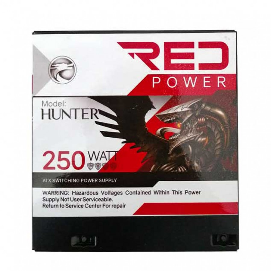 منبع تغذیه کامپیوتر RED مدل HUNTER 250w