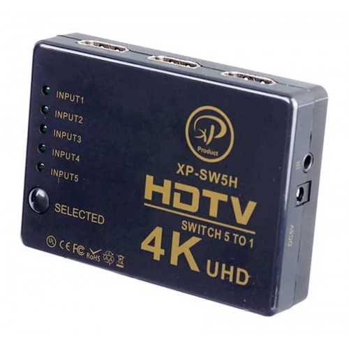 سوئیچ 5 پورت XP HDMI مدل SW5N کیفیت 4K