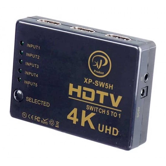 سوئیچ 5 پورت XP HDMI مدل SW5N کیفیت 4K