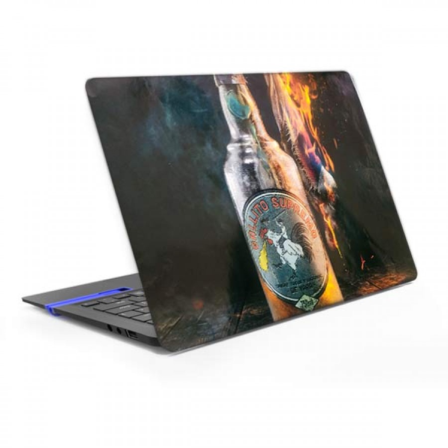 برچسب پشت لپ تاپ مدل بطری