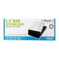 قاب هارد دیسک اینترنال 3.5 اینچ USB 2.0 ROYAL 
