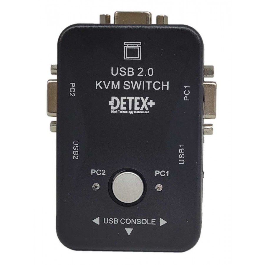 سوئیچ دستی KVM دو پورت DETEX+ USB مدل KVM21UA