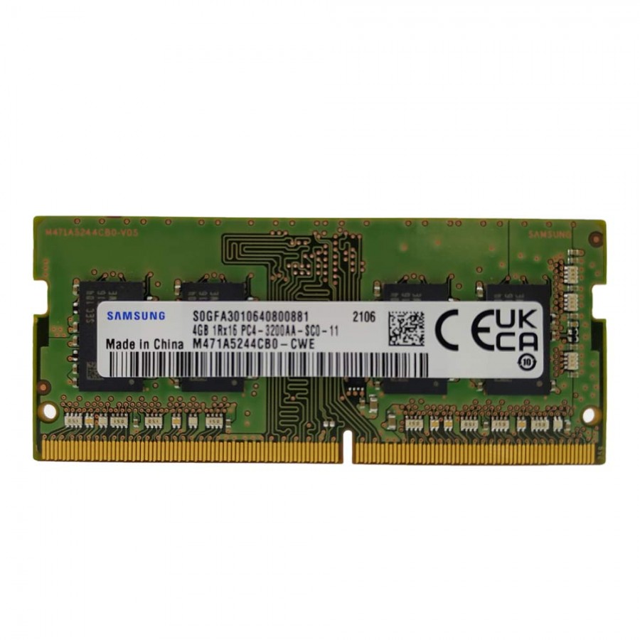 رم لپ تاپ SAMSUNG مدل DDR4 3200MHZ ظرفیت 4GB