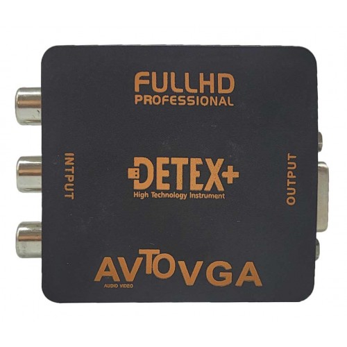 تبدیل AV (سه فیش) به DETEX+ VGA