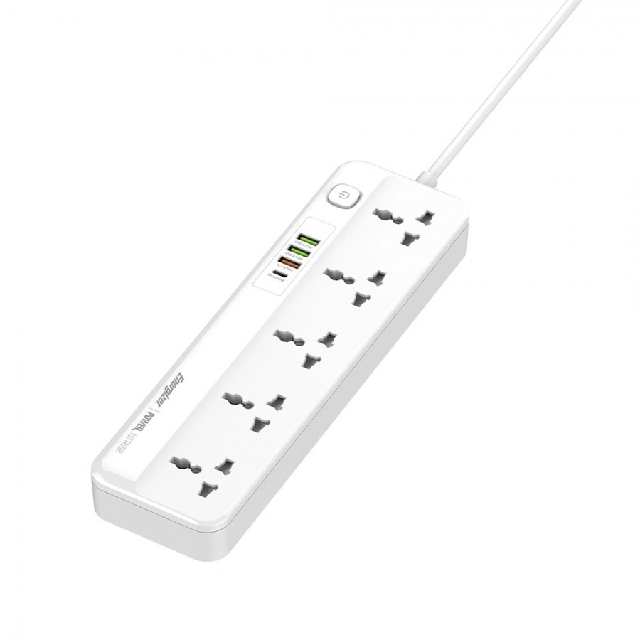 چندراهی برق 5 خانه Energizer فست شارژ مدل EPB2501EU طول 2 متر