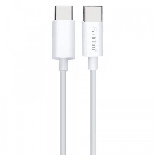 کابل شارژ دو سر TYPE-C فست شارژ 60 وات Earldom مدل EC-166C طول 1 متر
