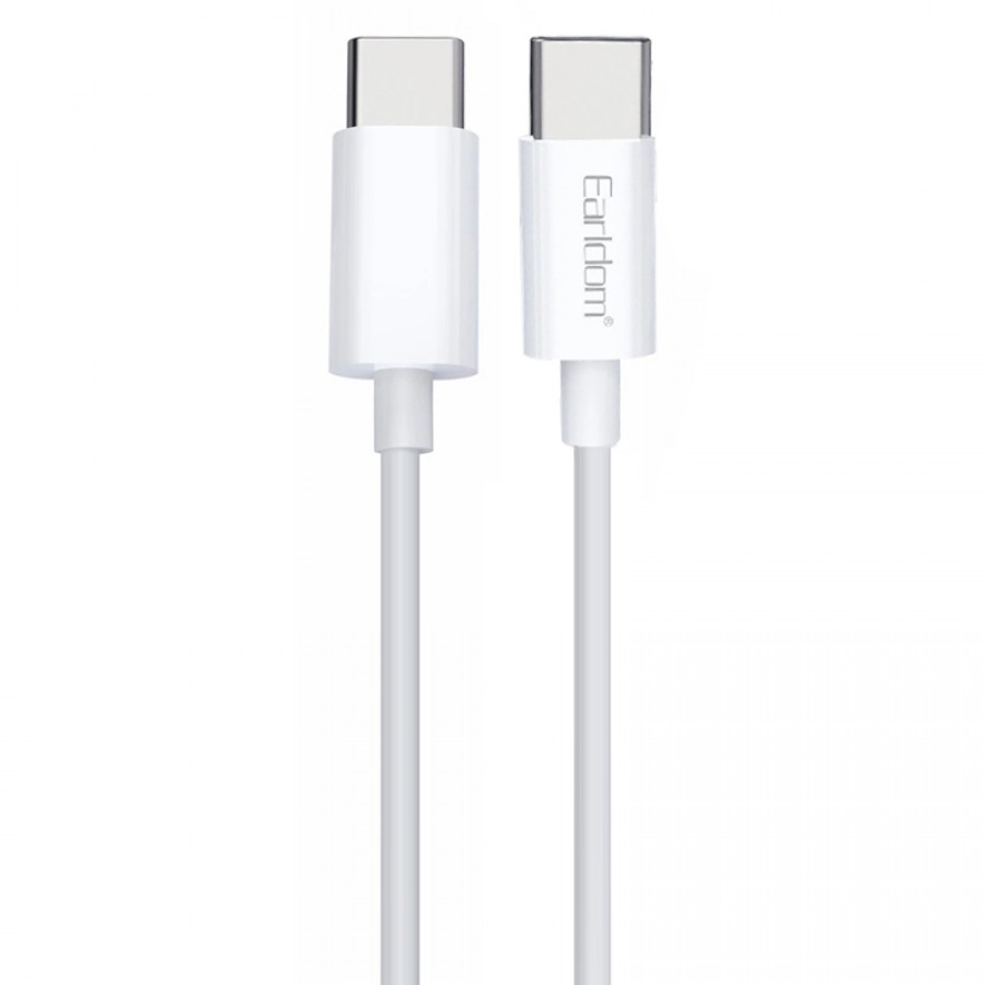 کابل شارژ دو سر TYPE-C فست شارژ 60 وات Earldom مدل EC-166C طول 1 متر