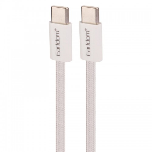 کابل شارژ دو سر TYPE-C فست شارژ 60 وات Earldom مدل EC-196C-C طول 1 متر