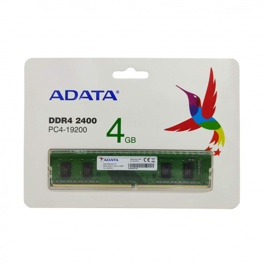 رم کامپیوتر ADATA مدل DDR4 2400 MHZ PC4-19200 ظرفیت 4GB