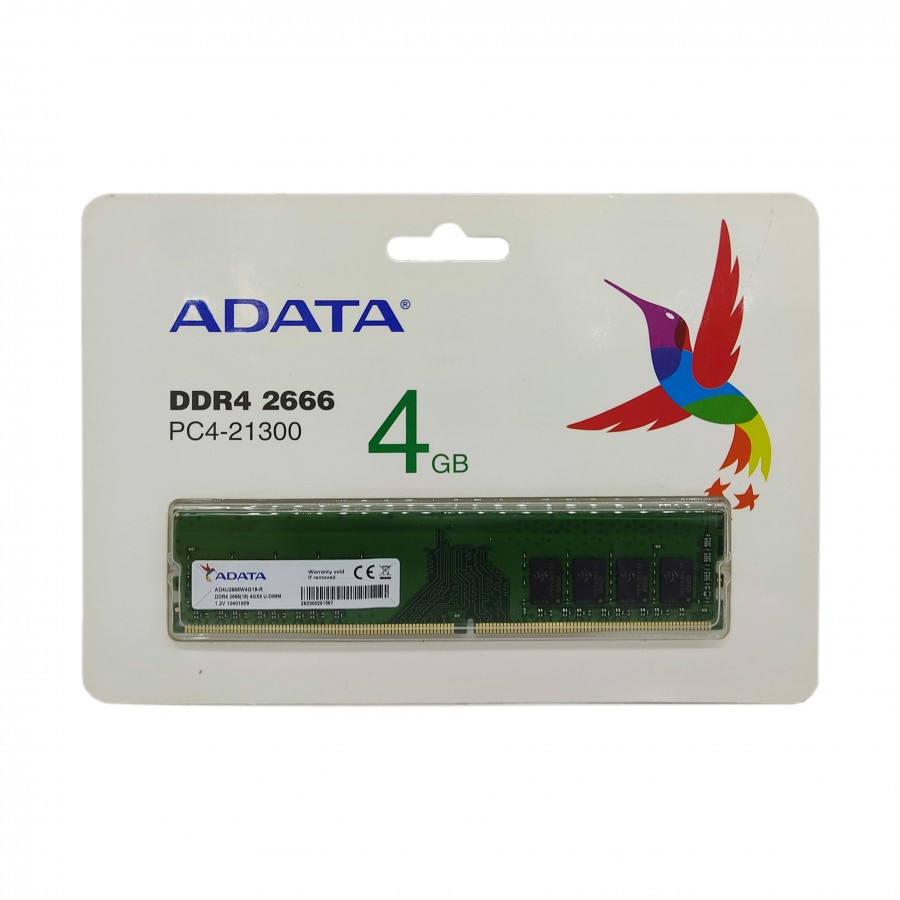 رم کامپیوتر ADATA مدل DDR4 2666 MHZ PC4-21300 ظرفیت 4GB