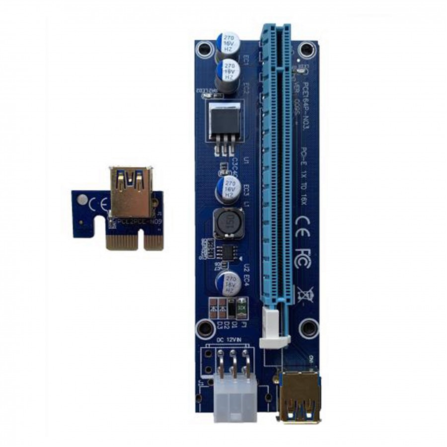 رایزر کارت گرافیک تبدیل PCI EXPRESS X1 به X16 مدل 009s GOLD